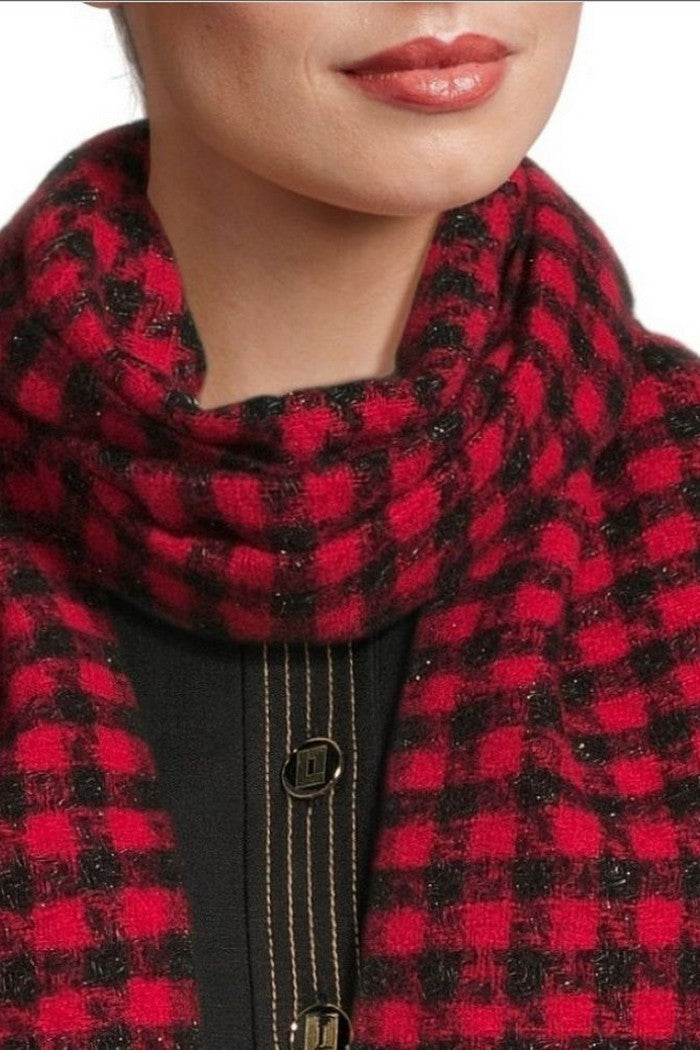 Шарф со стразами 126392491 red