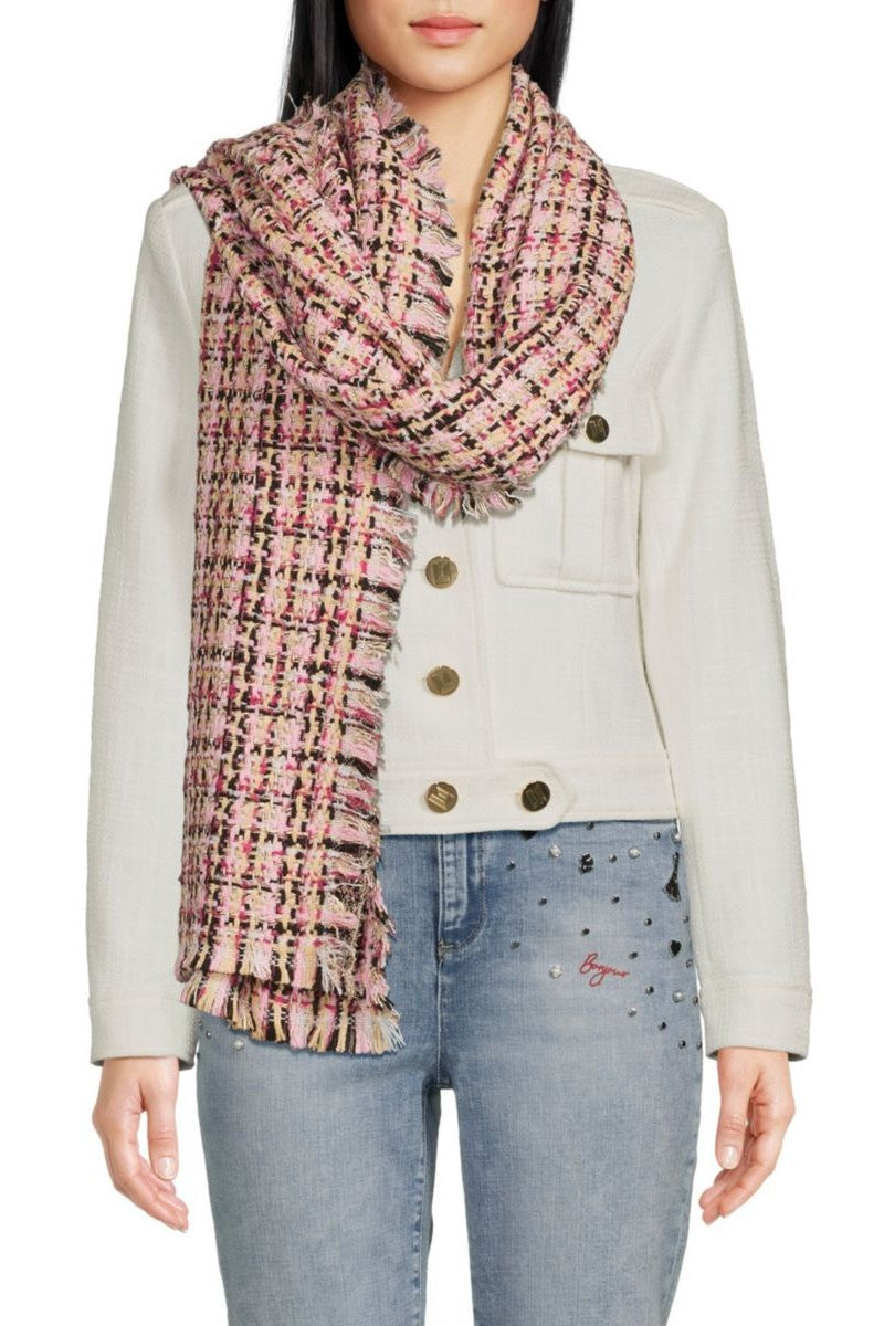 Твидовый шарф 603586235 rose