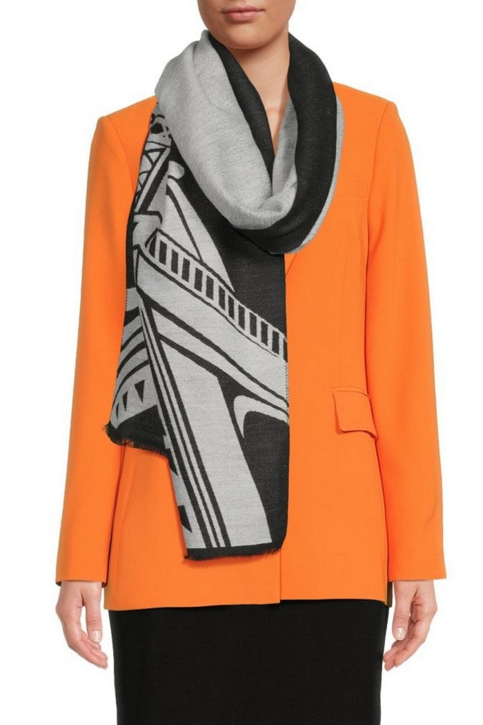 Шарф с принтом 633882180 gray