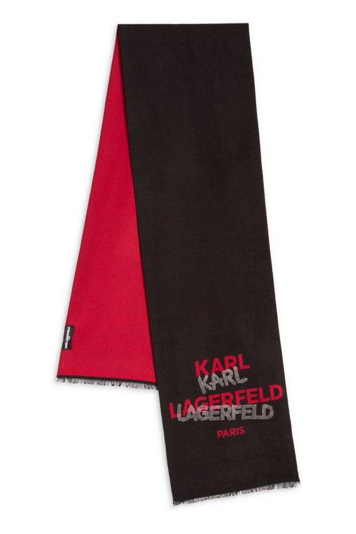 Шарф со стразами 637573669 black/red