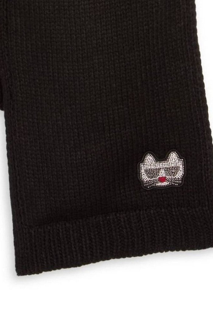 Шарф со стразами 81218400 black