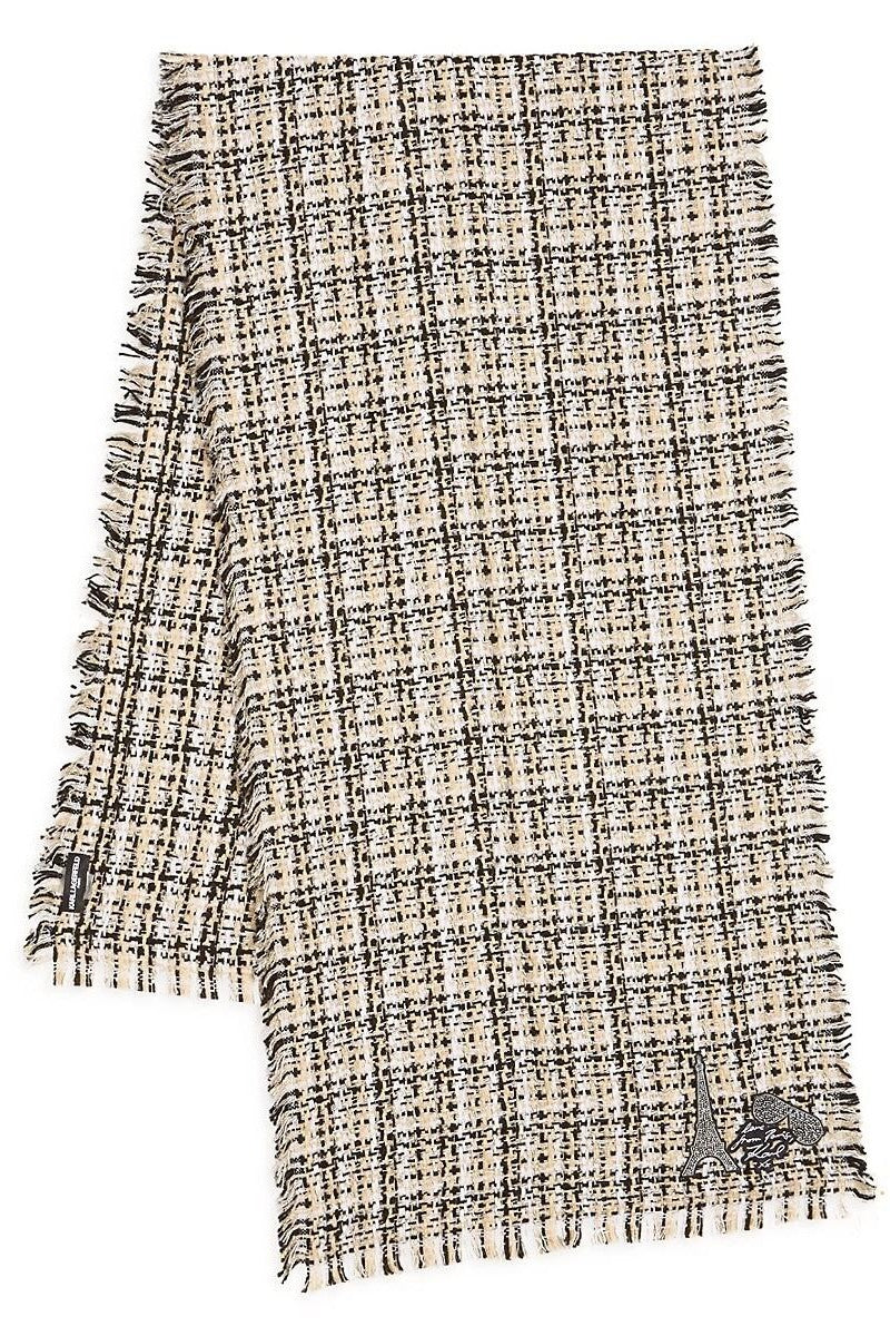 Твидовый шарф 995012325 beige
