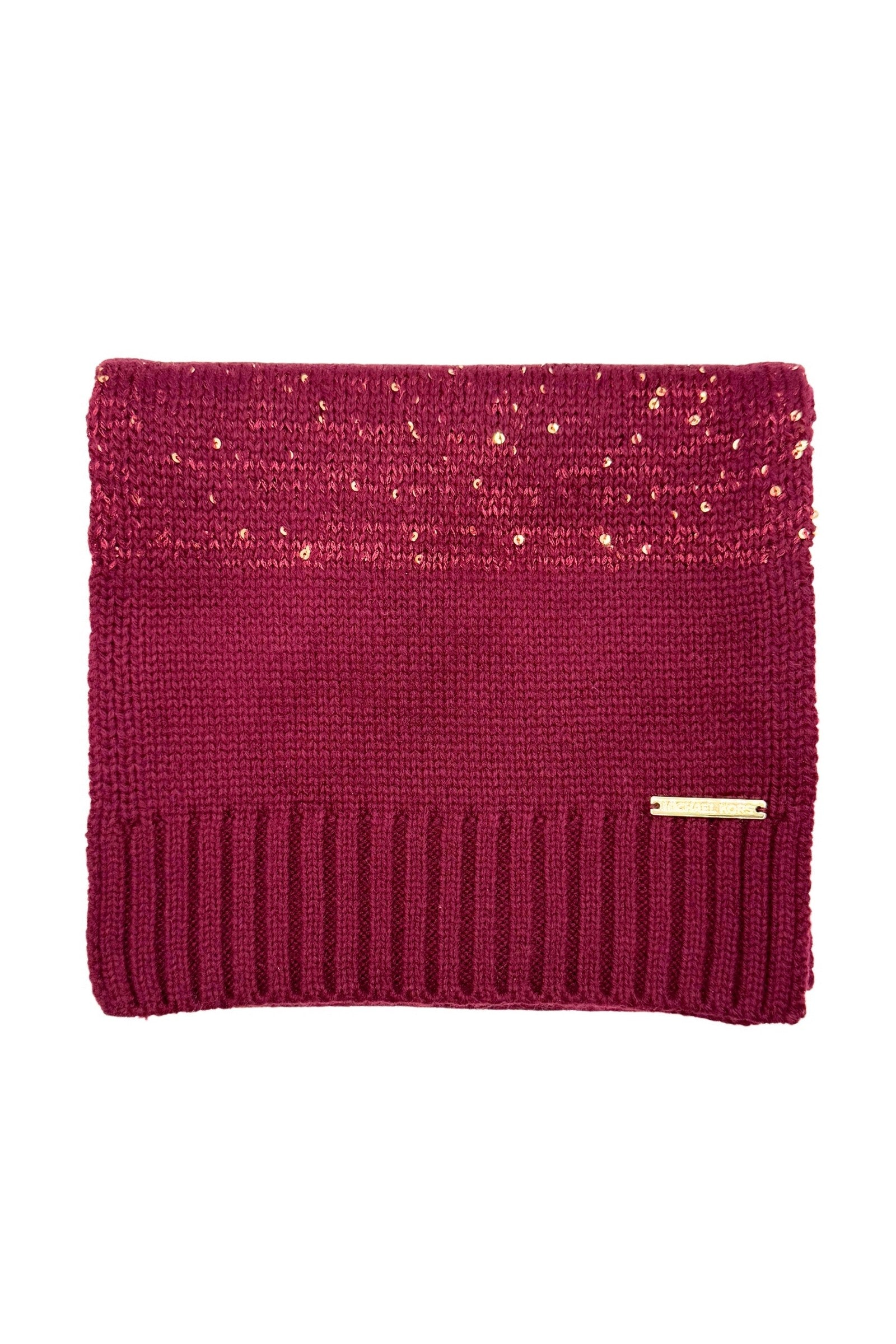 Шарф с пайетками 833225875 bordo