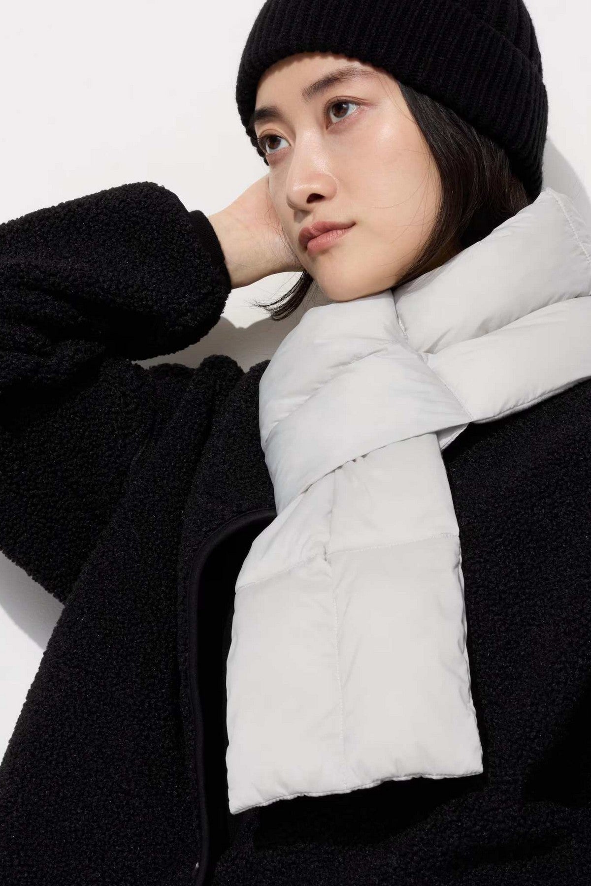 Утепленный шарф 302470554 gray