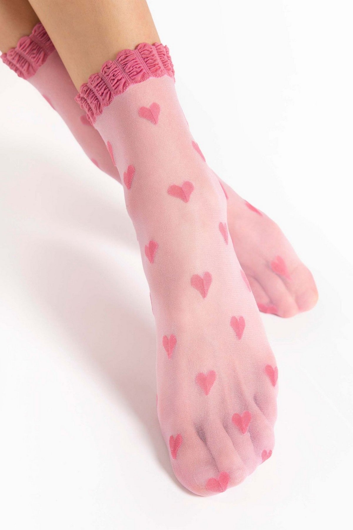 Носки с сердечками Kokoro G1189 20d