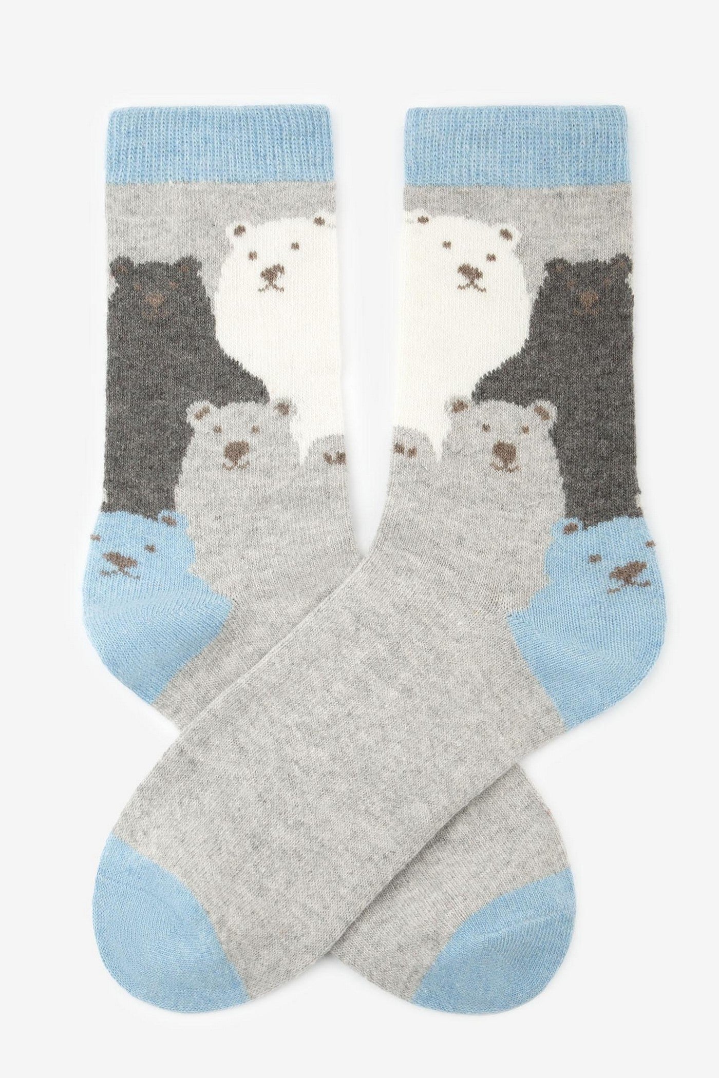 Теплые носки D34 Angora Women No Terry blue