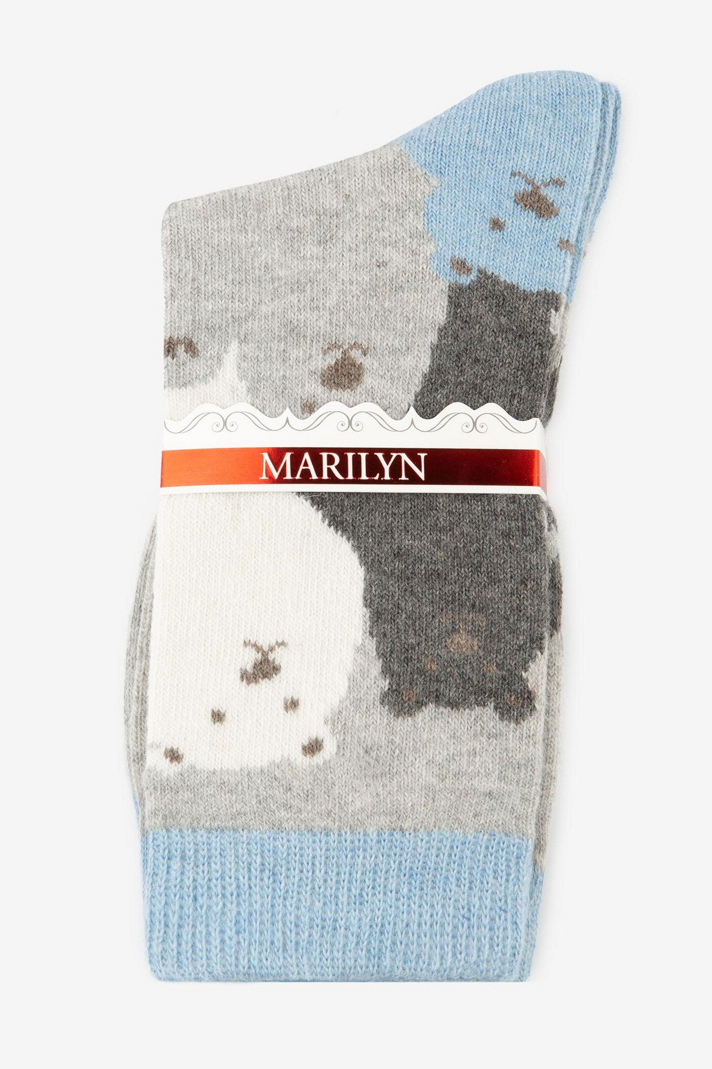 Теплые носки D34 Angora Women No Terry blue