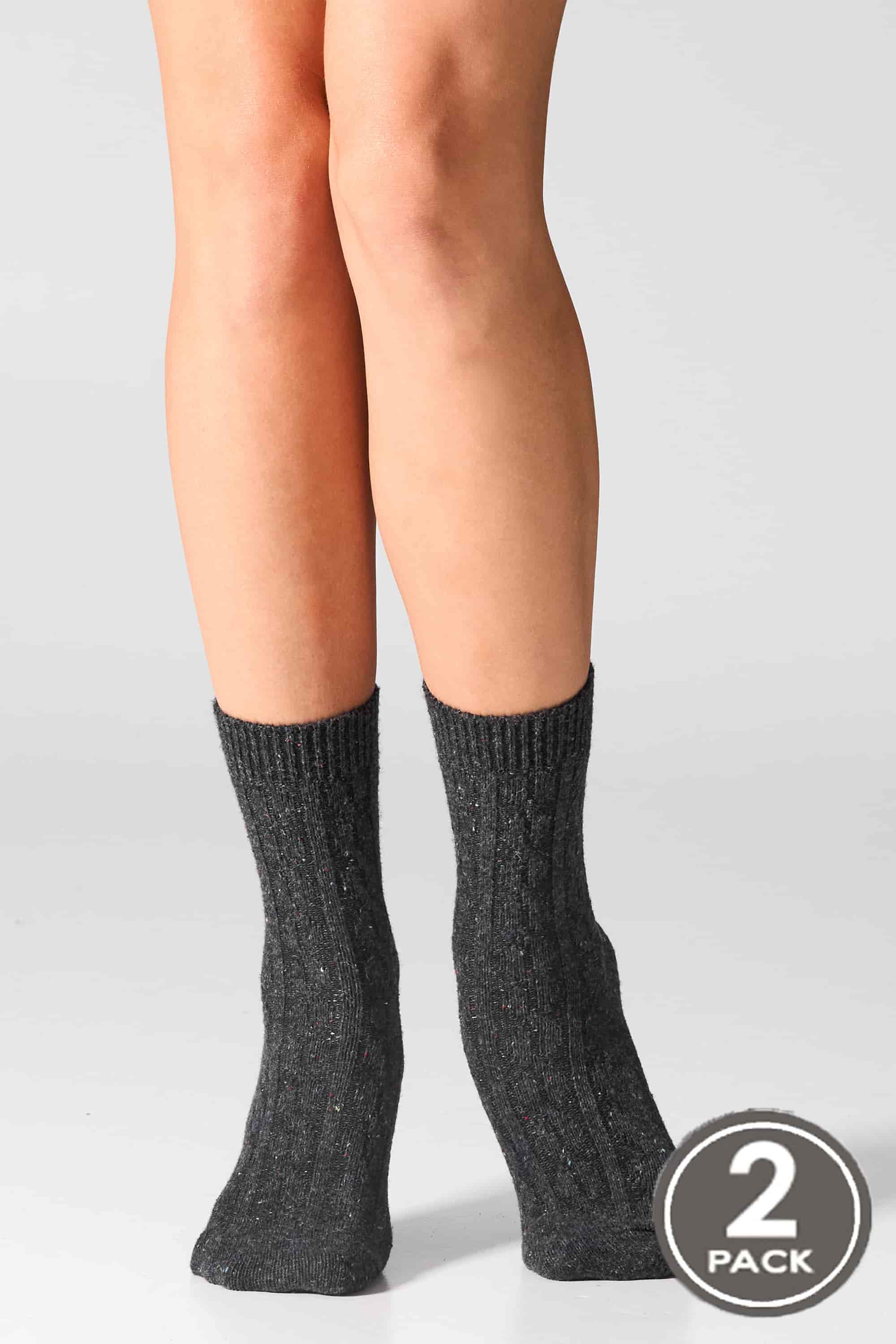 Шерстяные носки W27 Wool Dots (2 пары) caramel/antracite