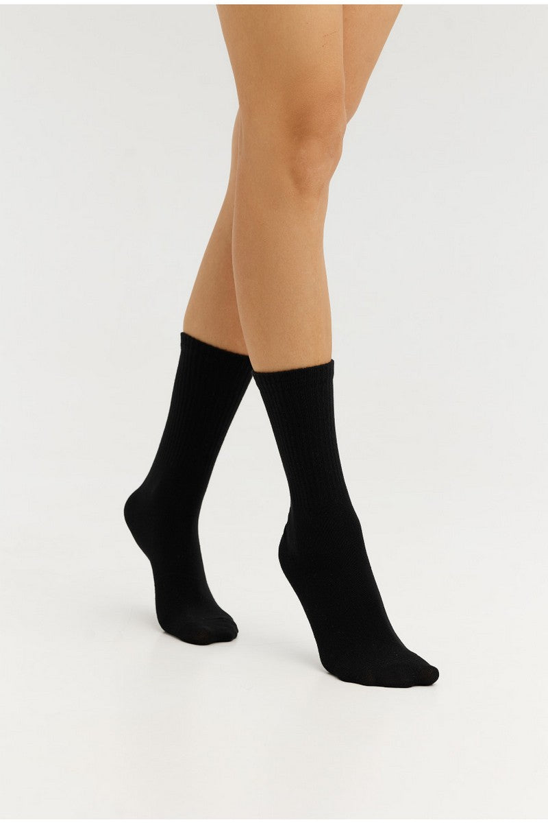 Высокие спортивные носки LSO02-4 black