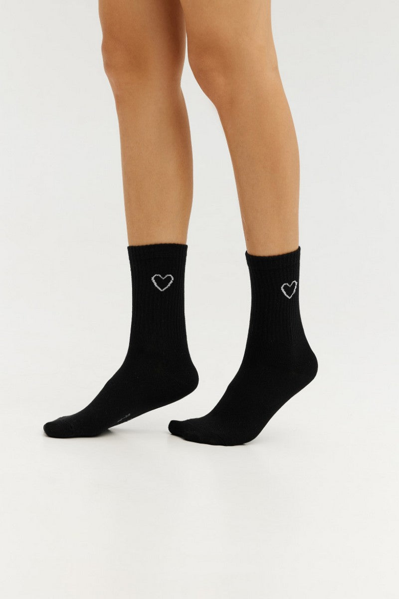 Высокие спортиные носки LSO03-4 black