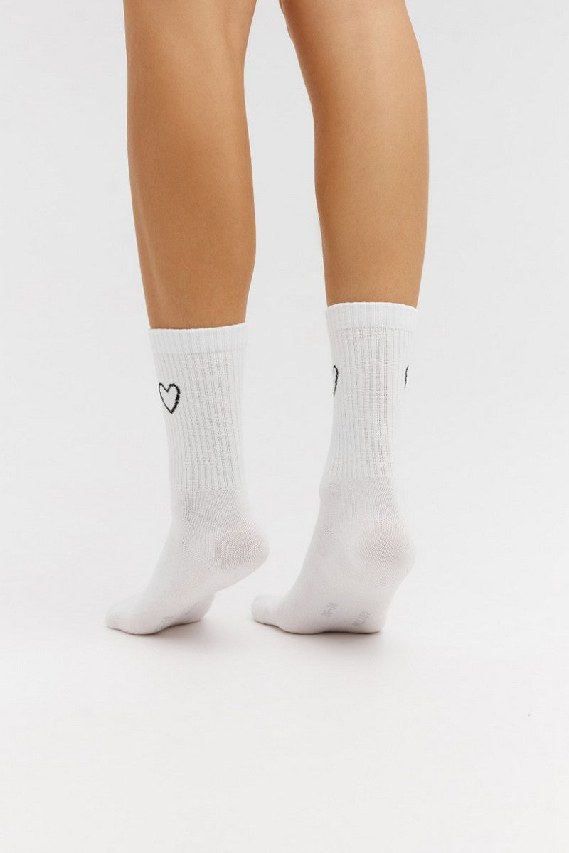 Высокие спортиные носки LSO03-4 white