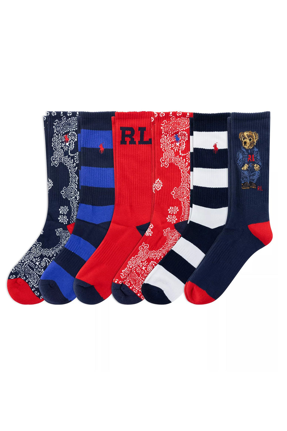 Чоловічі високі носки 189923175 (3 пари) multi Ralph Lauren