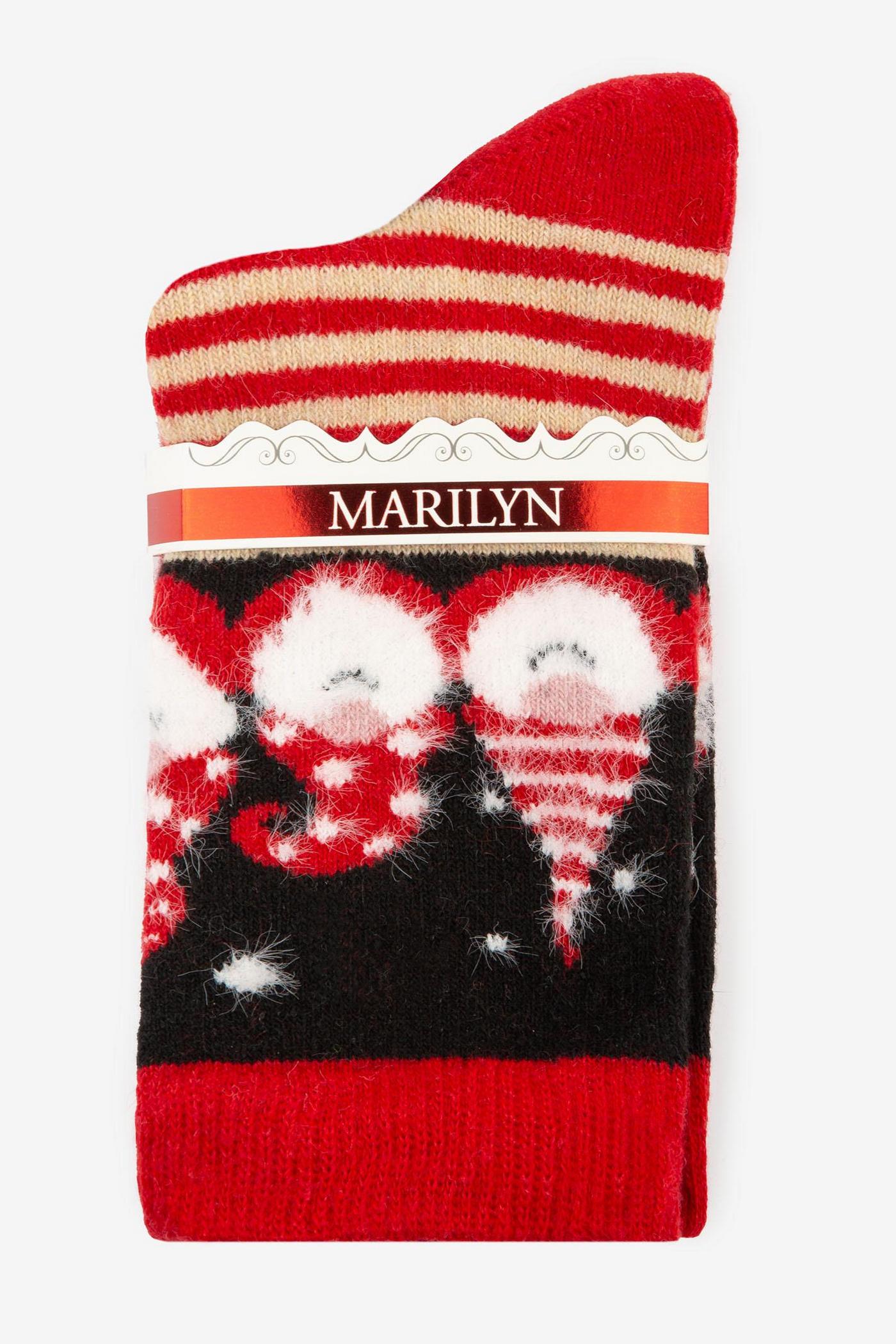 Носки с новогодним принтом D33 Angora Women No Terry