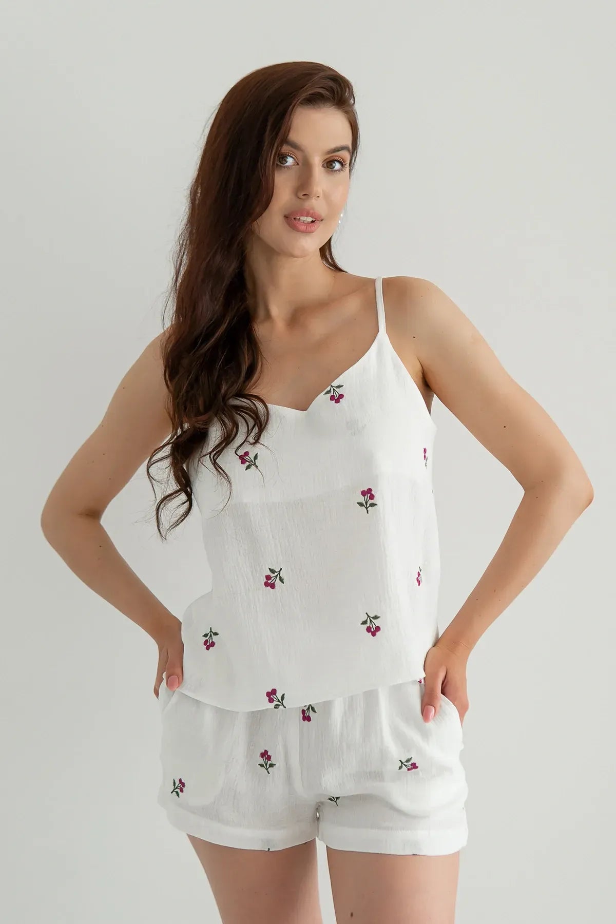 Піжамні шорти із мусліну Blueberry ML0068-39-08