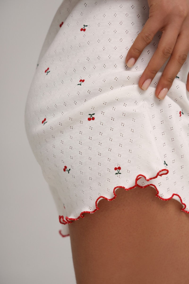 Пижамные шорты MY cherry 26014 white