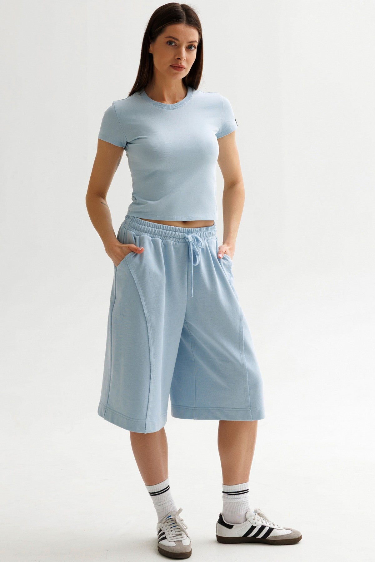 Трикотажные шорты-бермуды 1781/33048