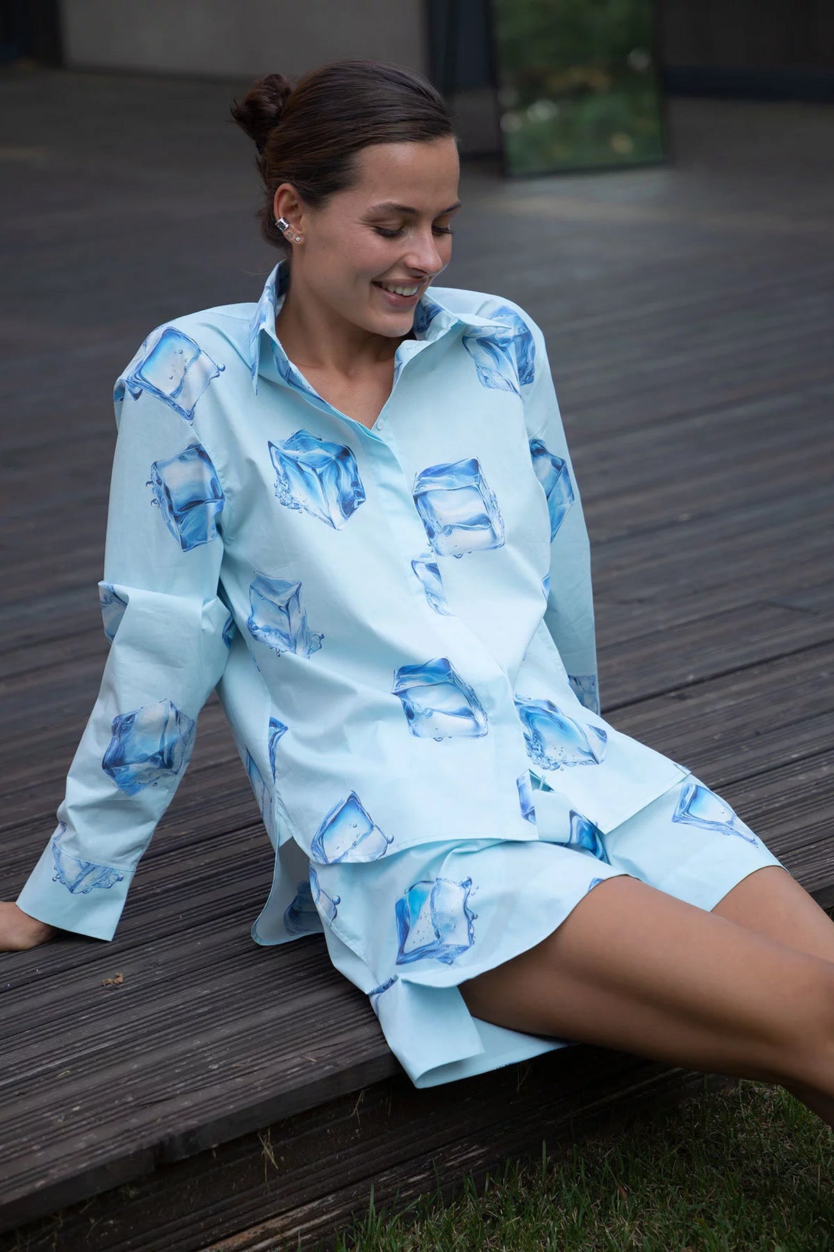 Хлопковые шорты 242206-05 InStyle ice