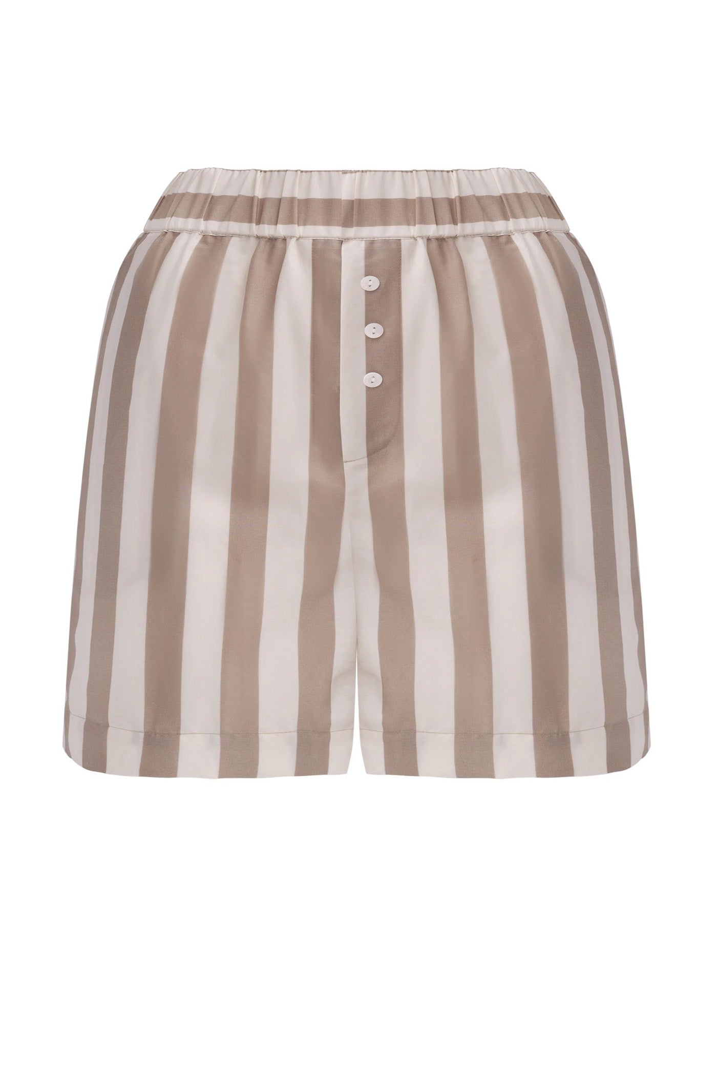 Хлопковые шорты 251204-05 Strapped Cotton oat milk