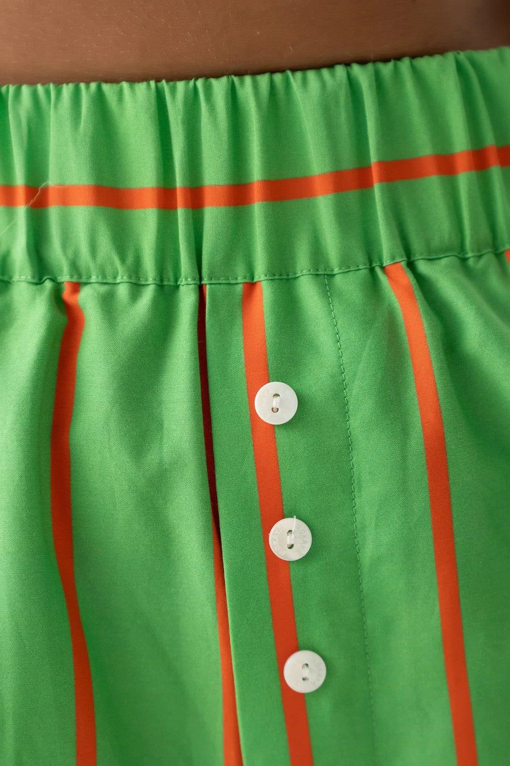 Хлопковые шорты 251204-05 Strapped Cotton retro green