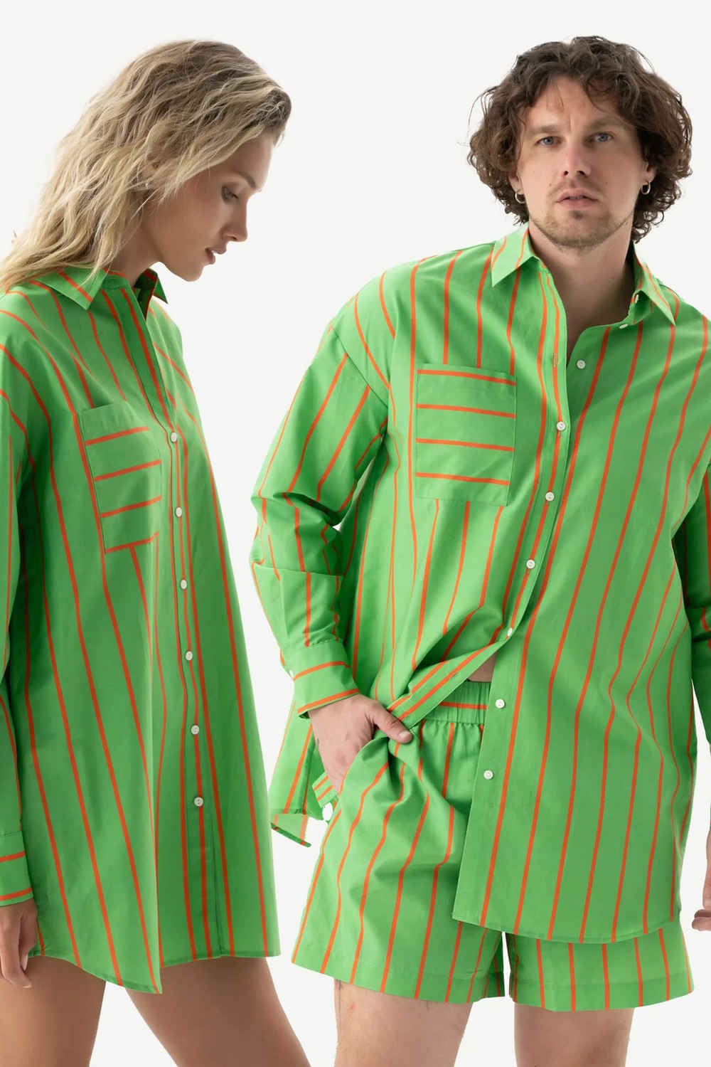 Хлопковые шорты 251204-05 Strapped Cotton retro green