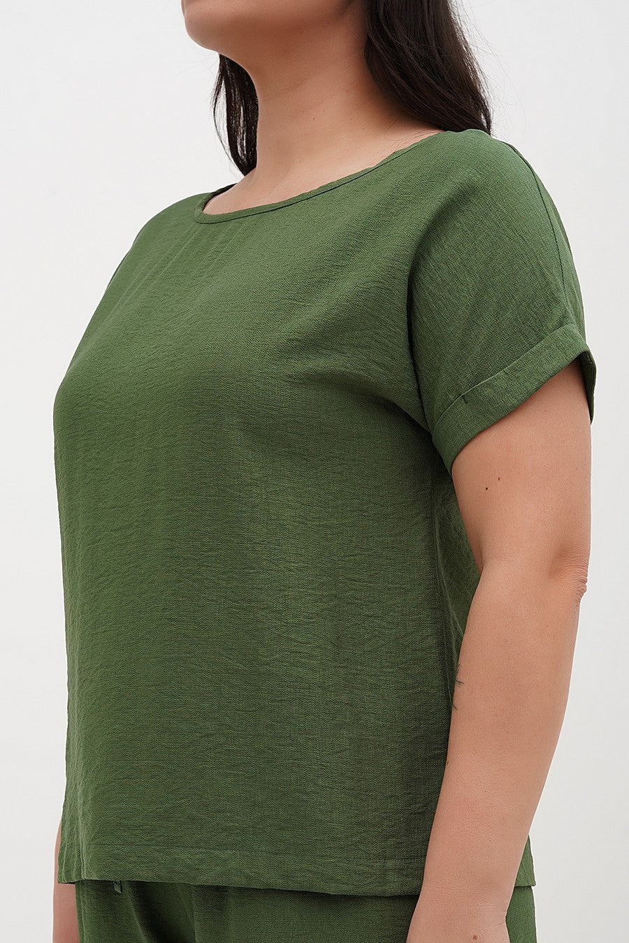 Топ из вискозы 060 Green grass