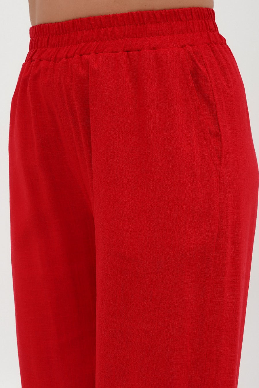 Брюки из вискозы 062 red