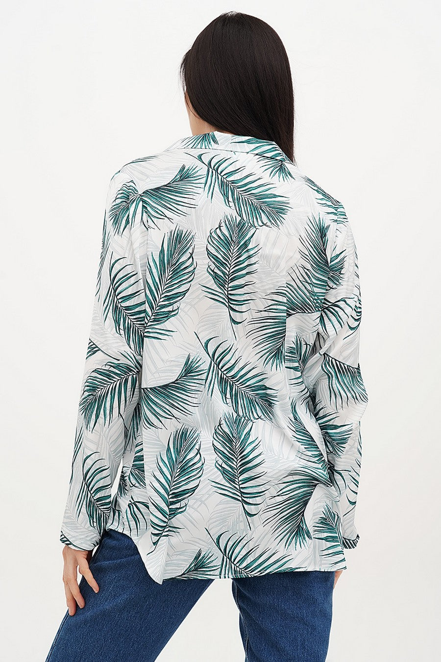 Блуза з рослинним принтом 315/1 malibu
