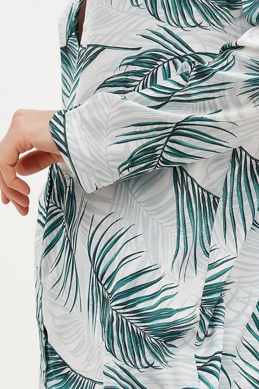 Блуза с растительным принтом 315/1 malibu