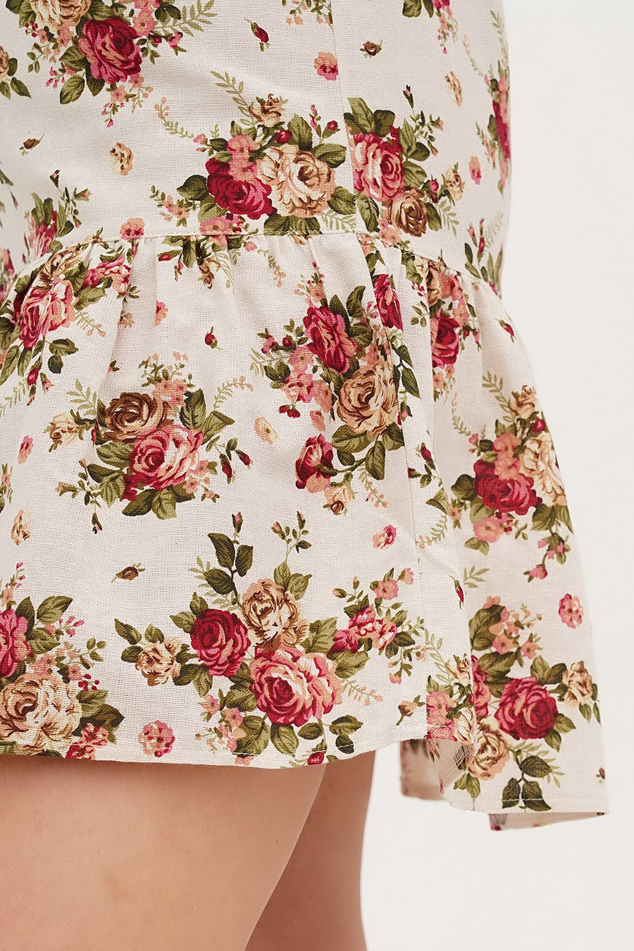 Платье с цветочным принтом 409 milk flower print