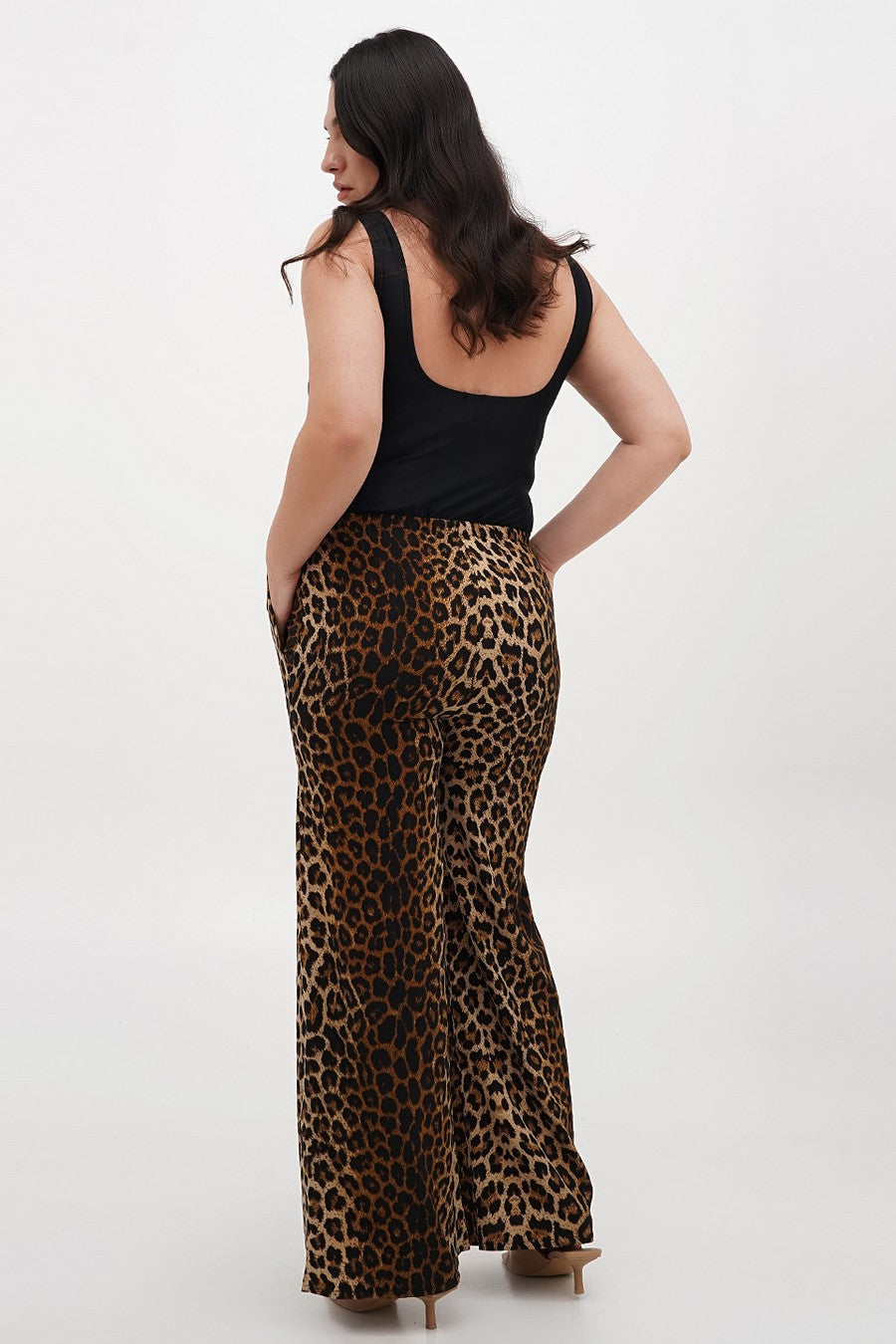 Брюки с анималистичным принтом 509 print leopard