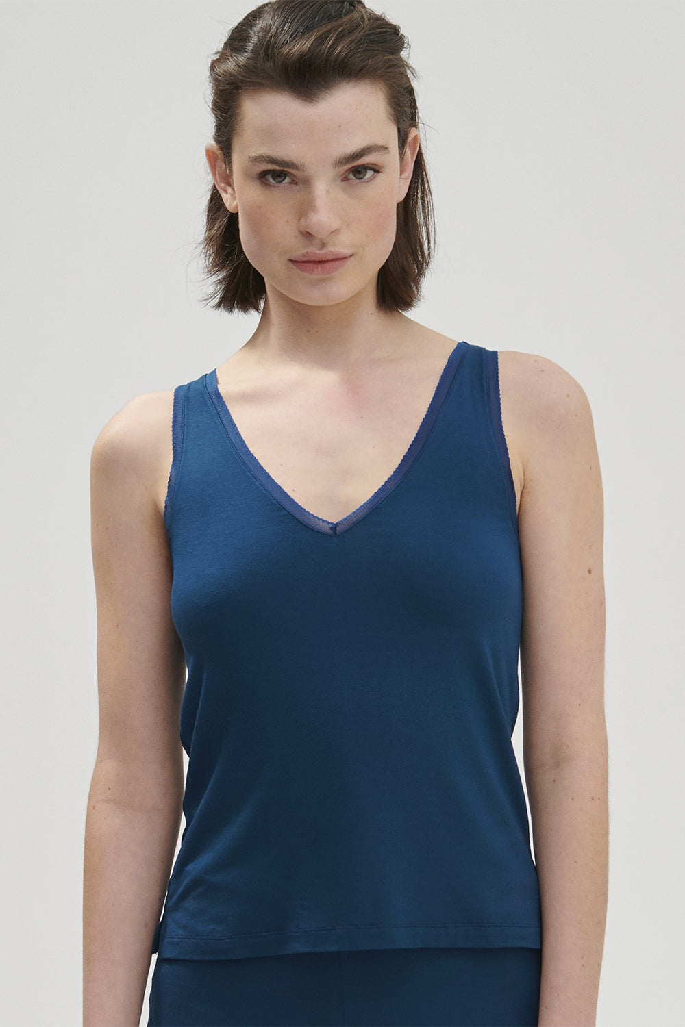 Пижамная майка из вискозы Aurore 1C9900 bleu poseidon FW23