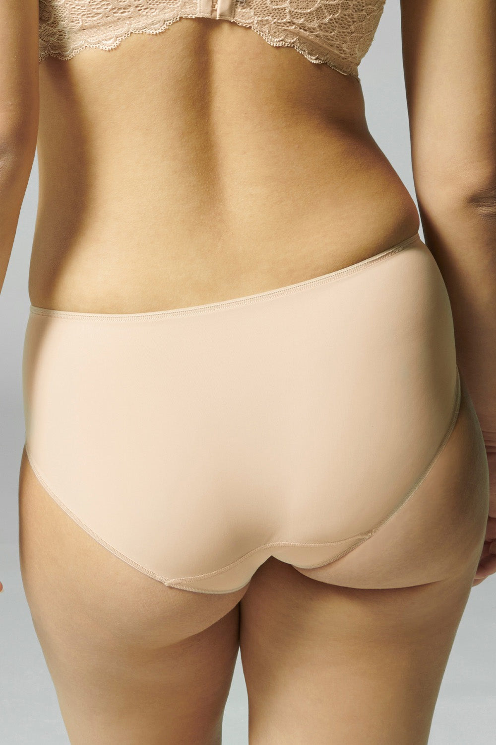 Трусики слип с кружевом Caresse 12A770 peau rosee