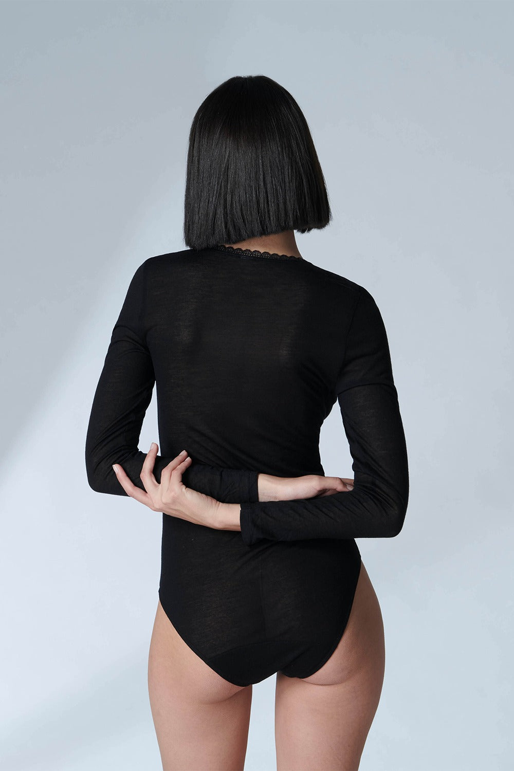 Боди-слип из вискозы Cocooning 17S510 black