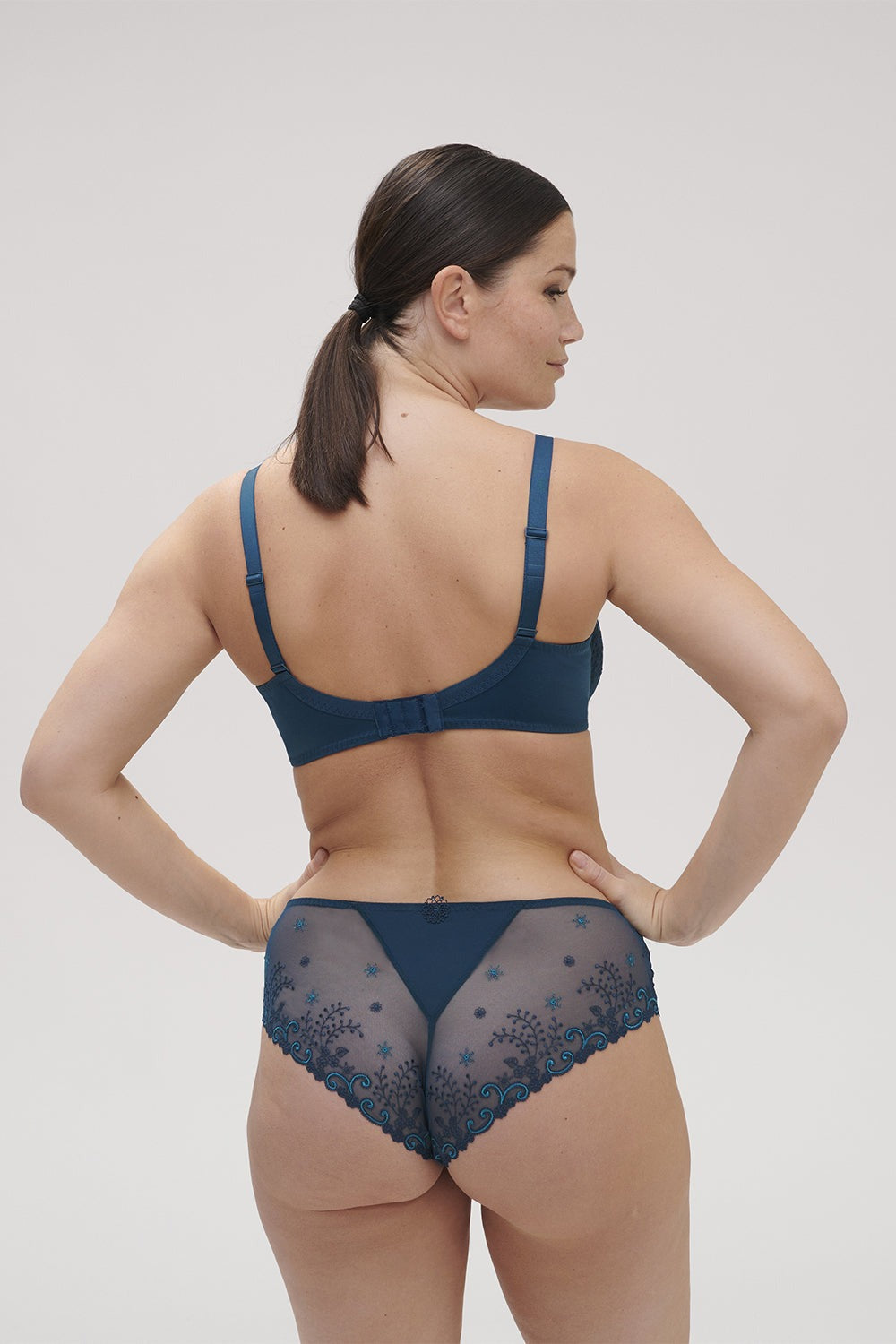 Трусики слип из микросетки Delice 12X630 bleu prestige FW23