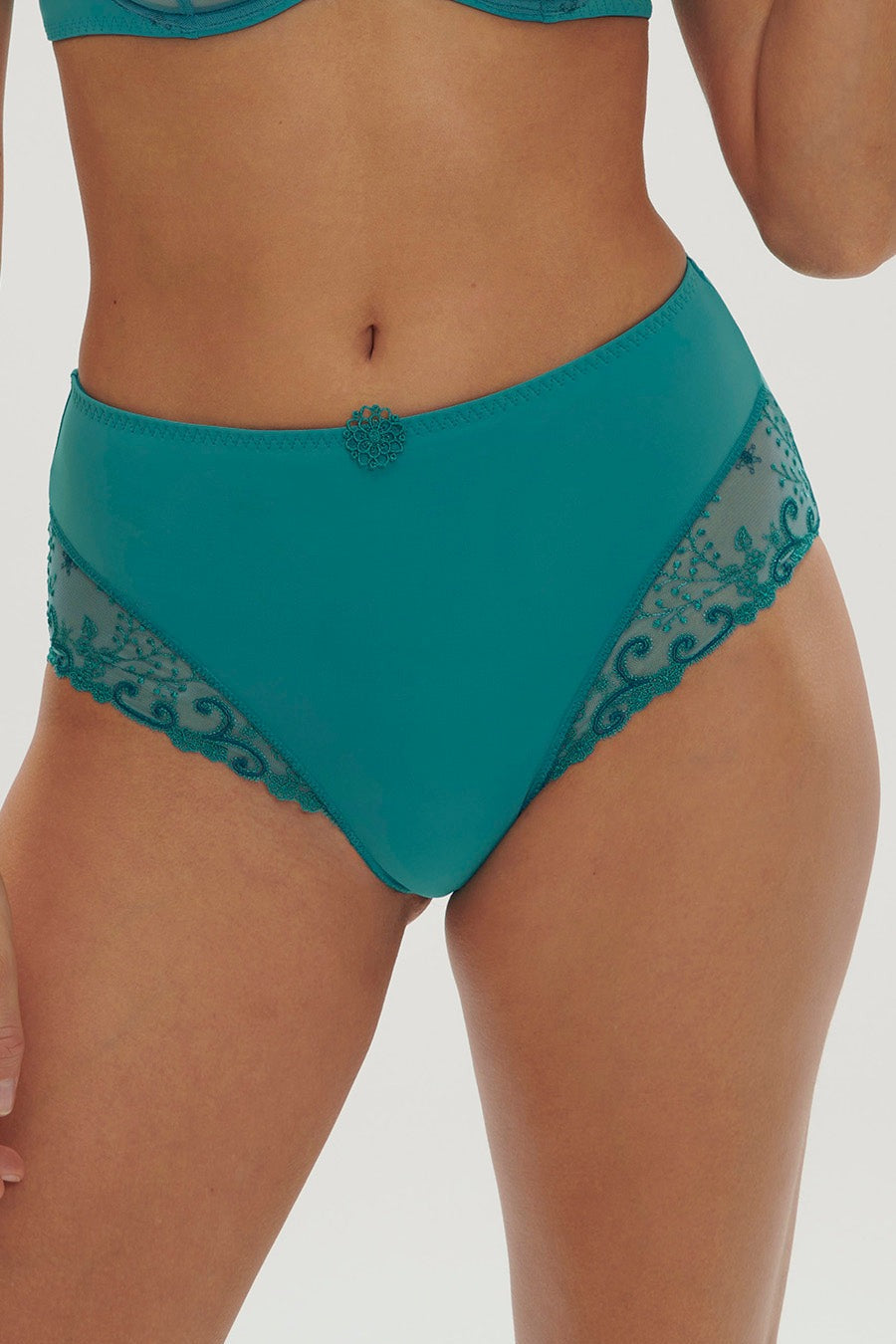 Выскоие трусики слип Delice 12X770 bleu atoll SS24