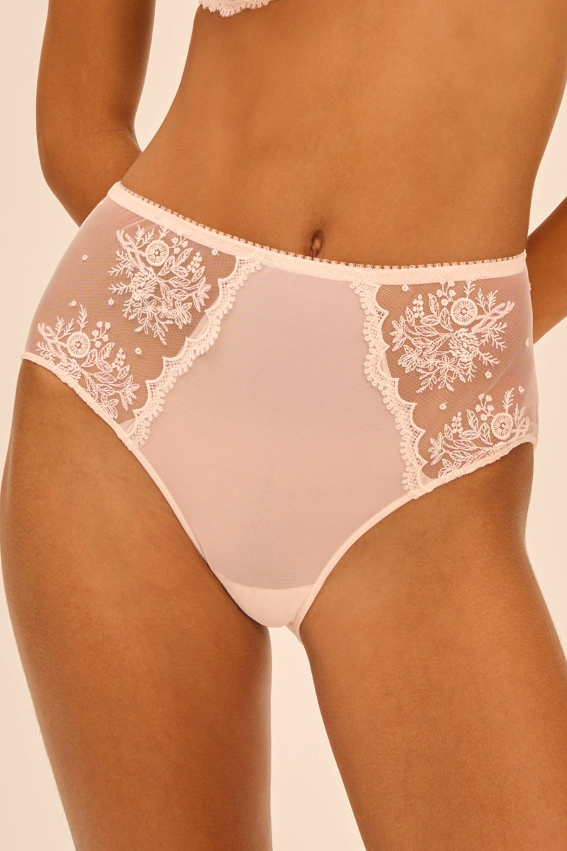 Высокие трусики слип Intrigue 1E2770 rose sacura
