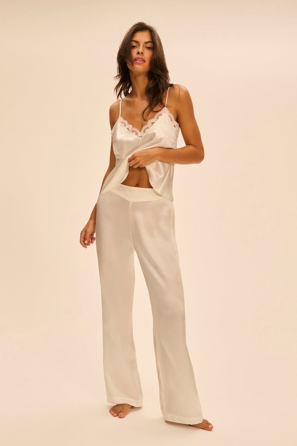 Пижамные шелковые брюки Love Me 1F8660 naturel