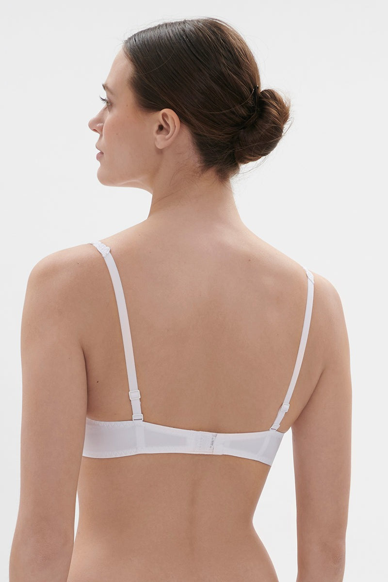 Мягкий бюстгальтер балконет Saga 15C330 white