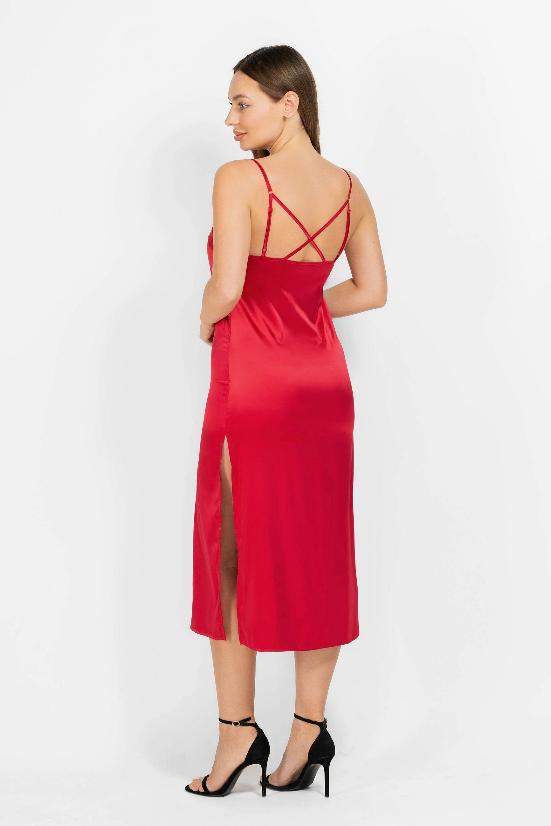 Сатиновая сорочка 8181-6046 29 raspberry