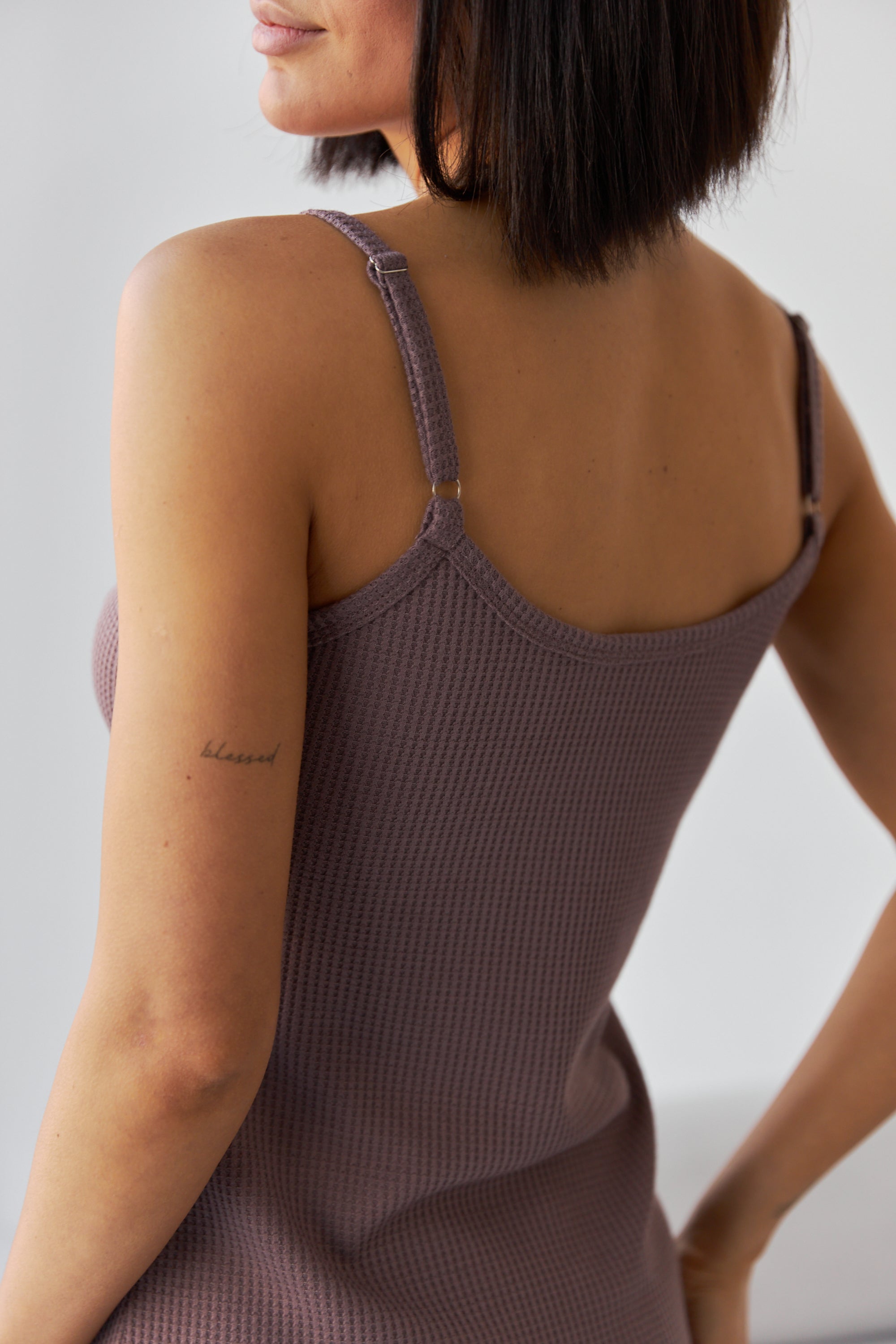 Стрейчевая сорочка 0352 brown