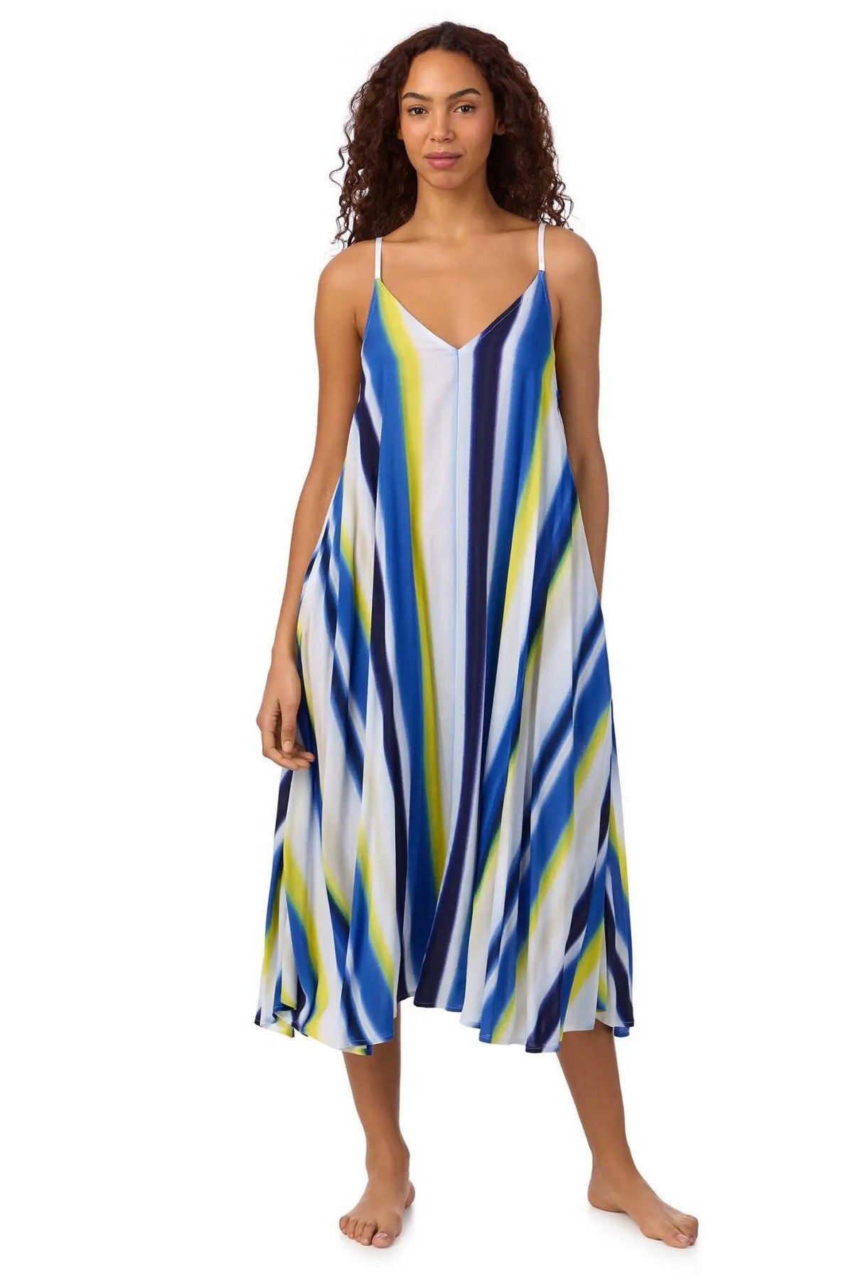 Сорочка из вискозы YI60052 976 multistripes