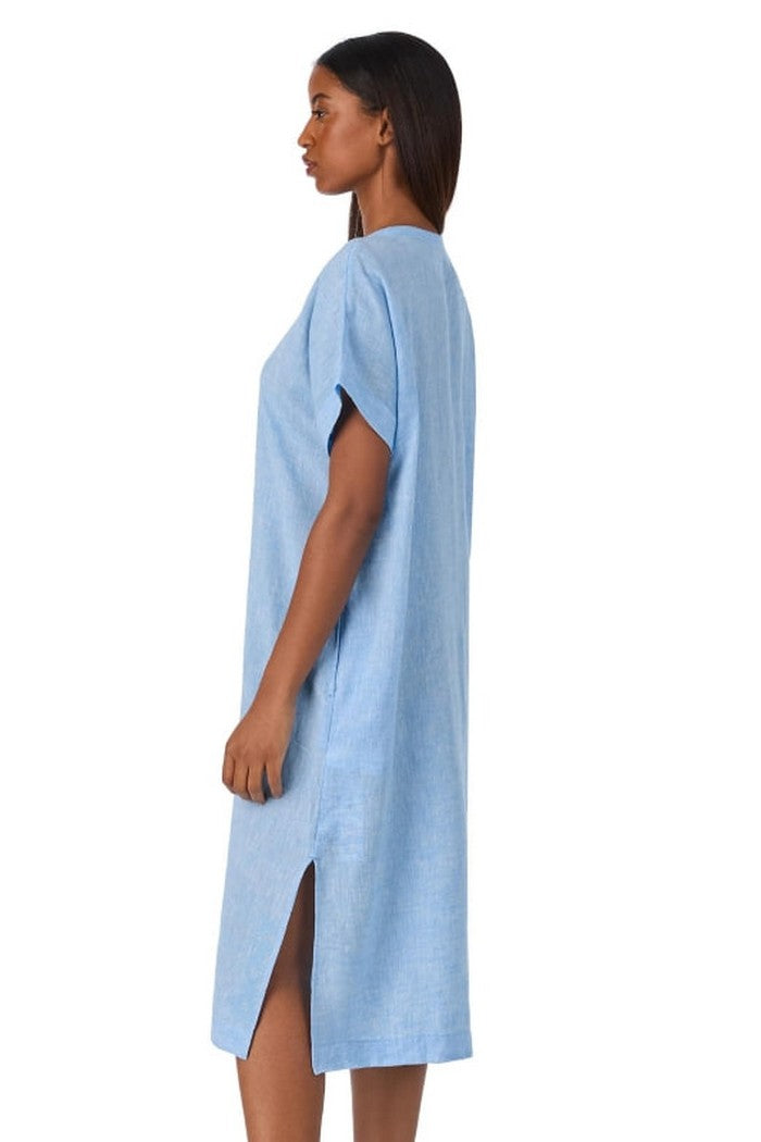 Льняная сорочка YI10054 422 chambray