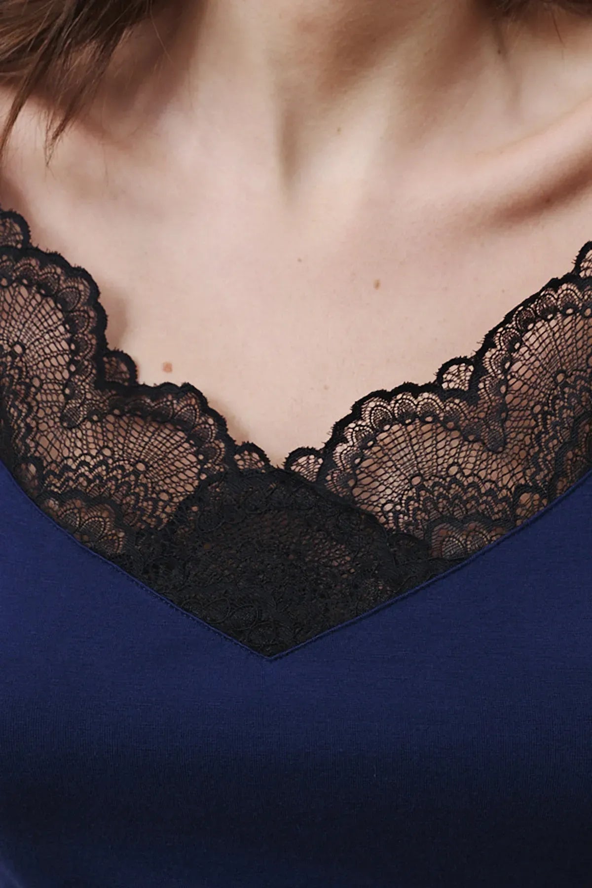 Ночная сорочка из бамбука 02104 dark blue