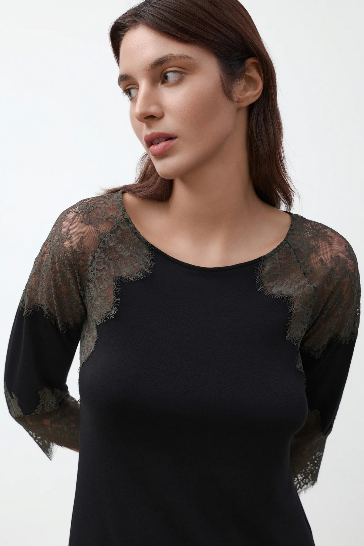 Сорочка из бамбука 03343 black
