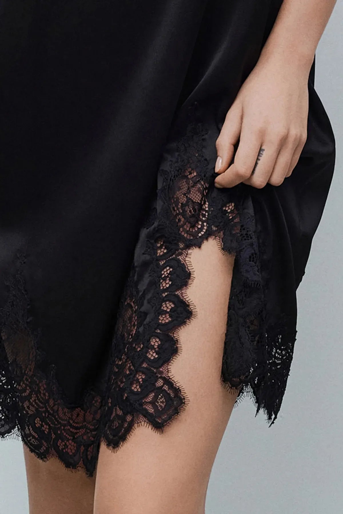 Шелковая сорочка 04102SL black