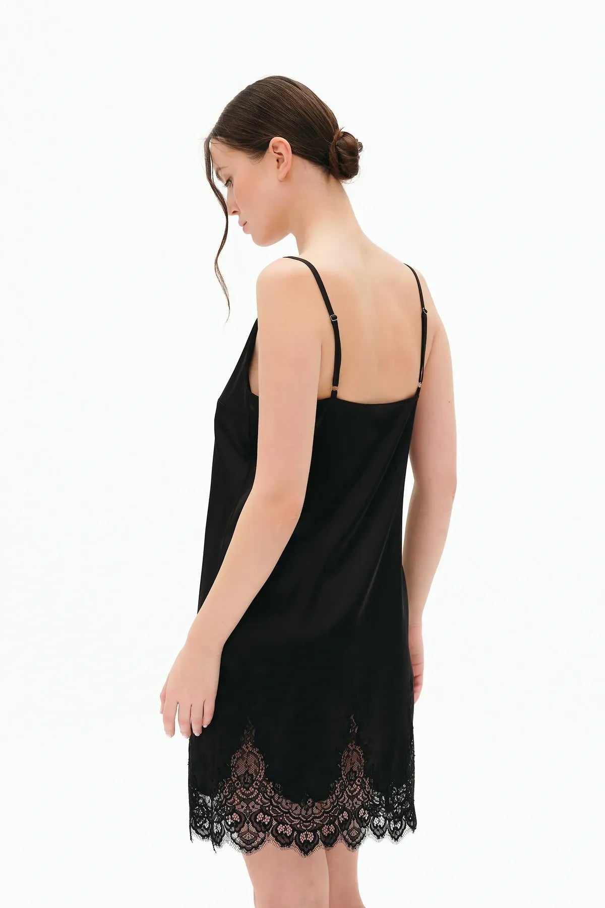 Шелковая сорочка 04102SL black