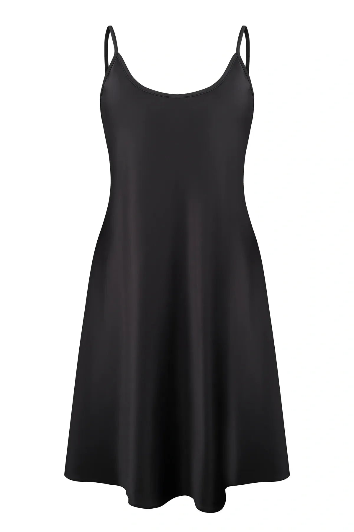 Сорочка из шелксатина S03198 black