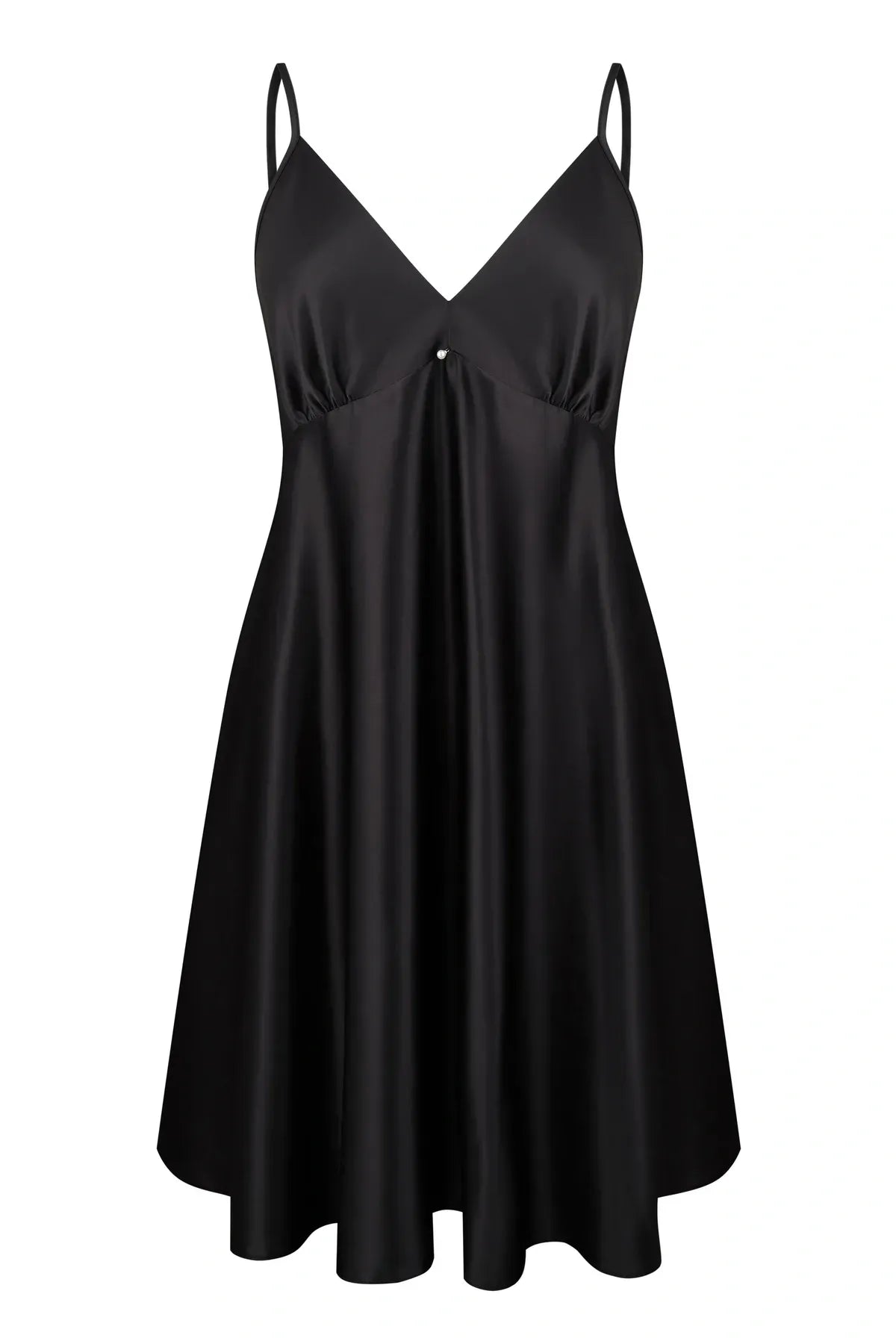 Сорочка из шелксатина S03199 black