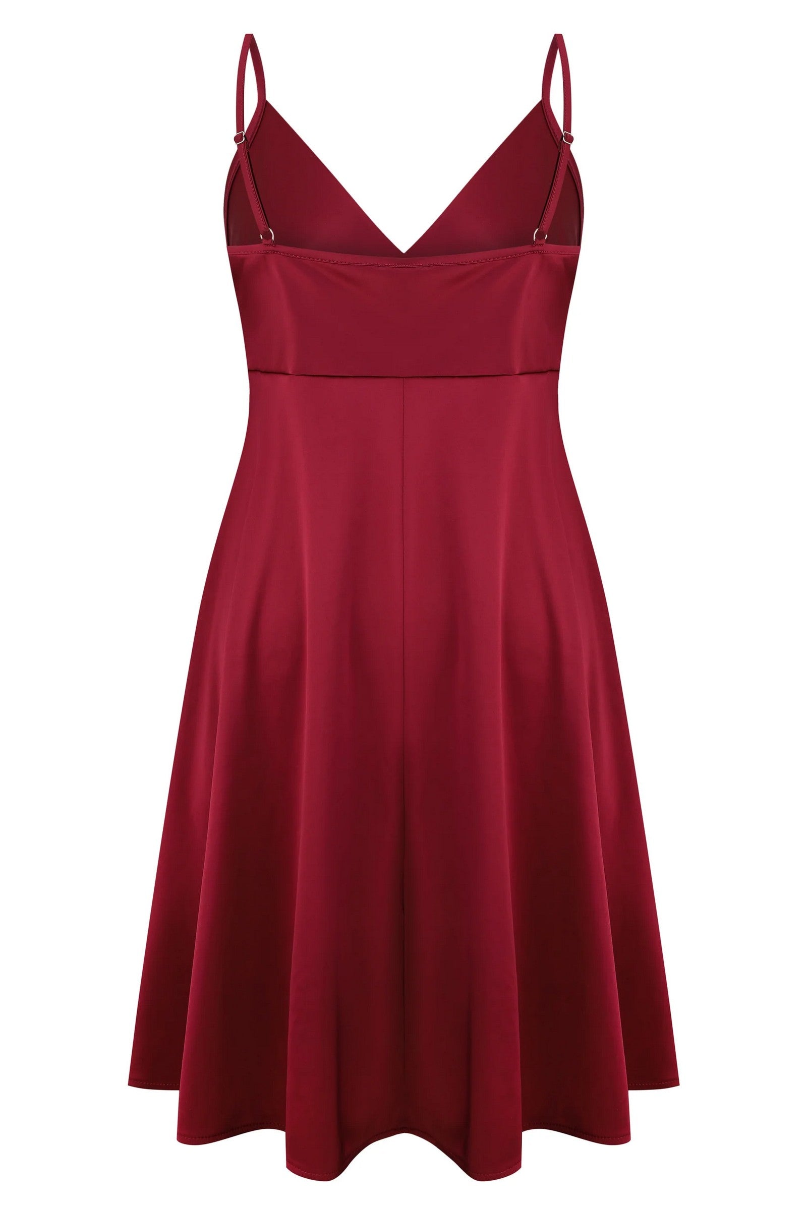 Сорочка з шовксатину S03199 bordo