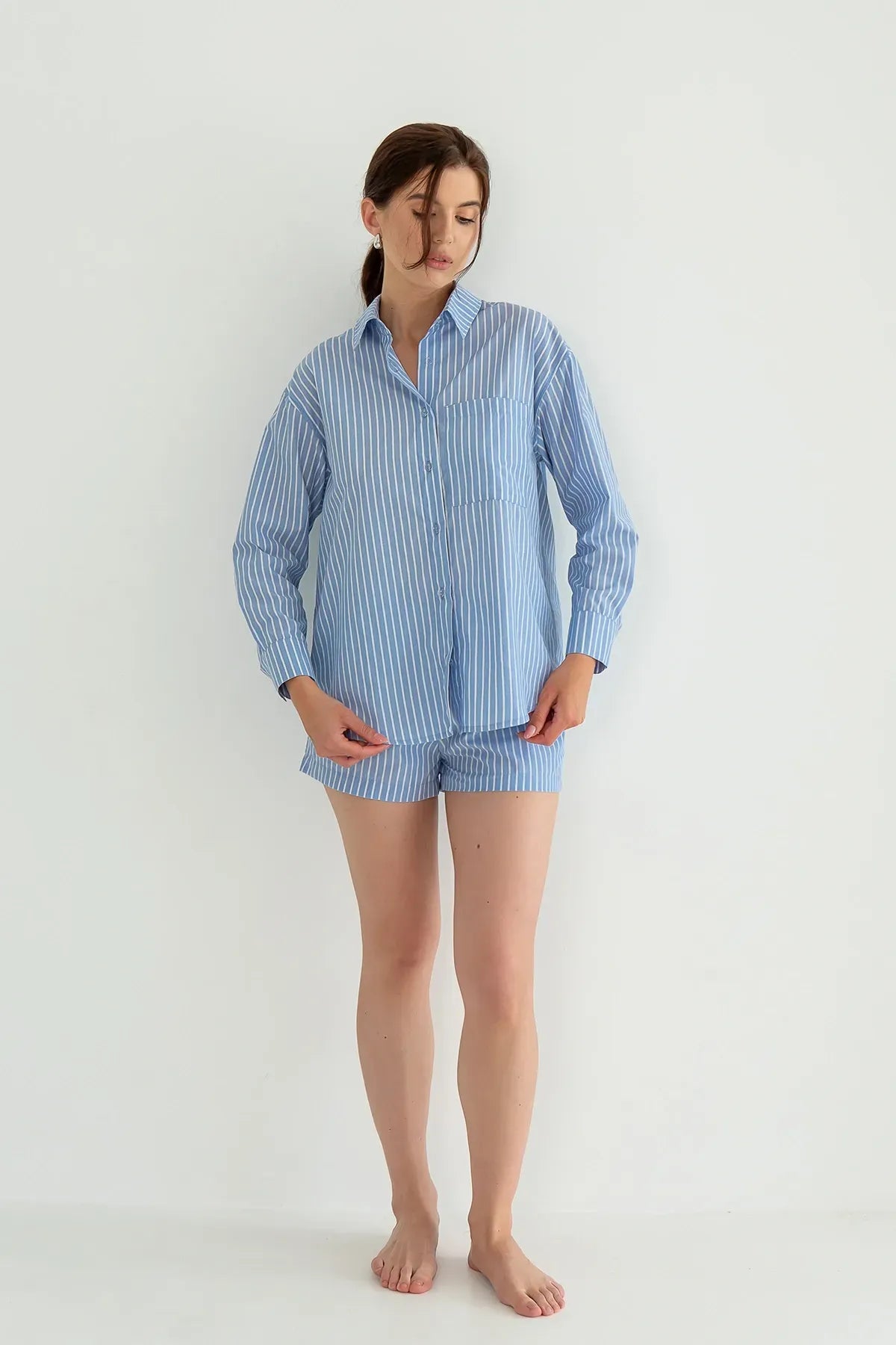 Хлопковая рубашка Blue HL0058-04-60